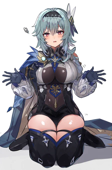エウルアに膝枕されたい #原神 
