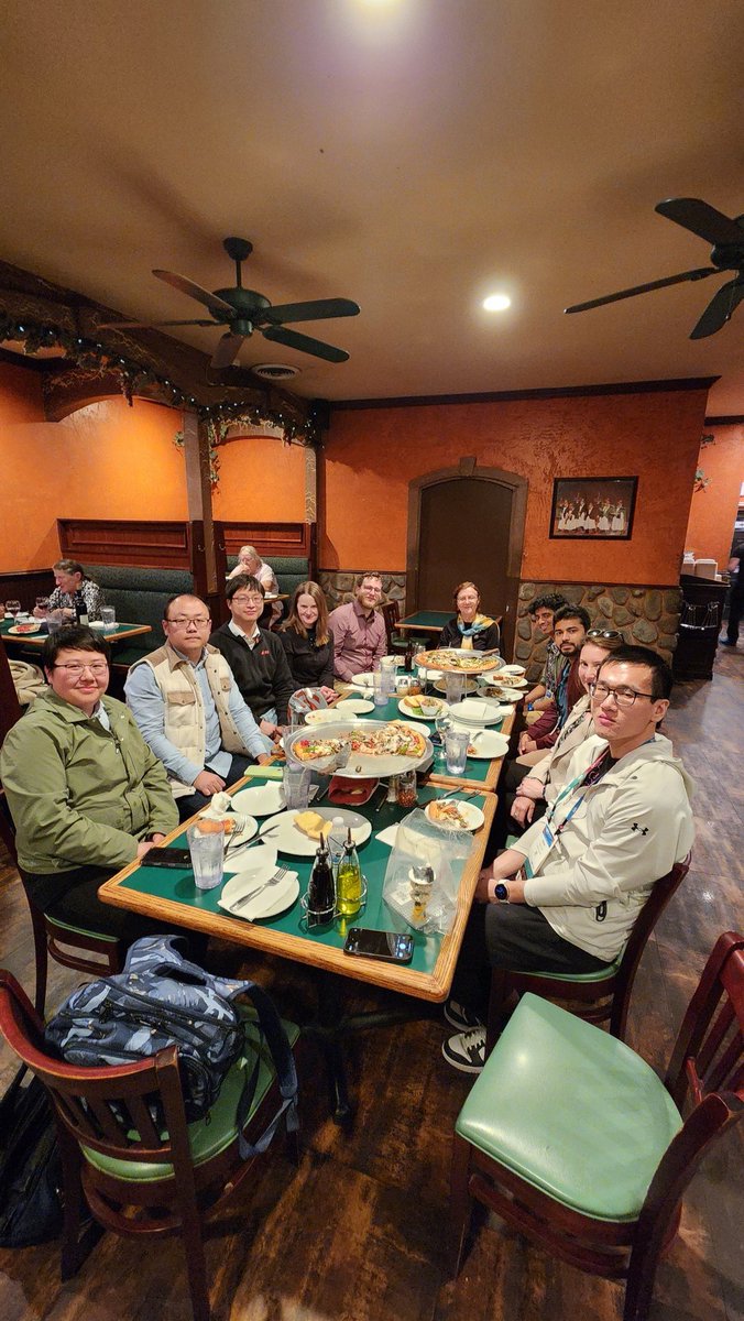 A reunion dinner for the current and former members of the Andrei Lab attending the <a href="/APSphysics/">American Physical Society</a> global summit 2025. The hot topic of the dinner was who can build a better vibration isolator. #apssummit2025