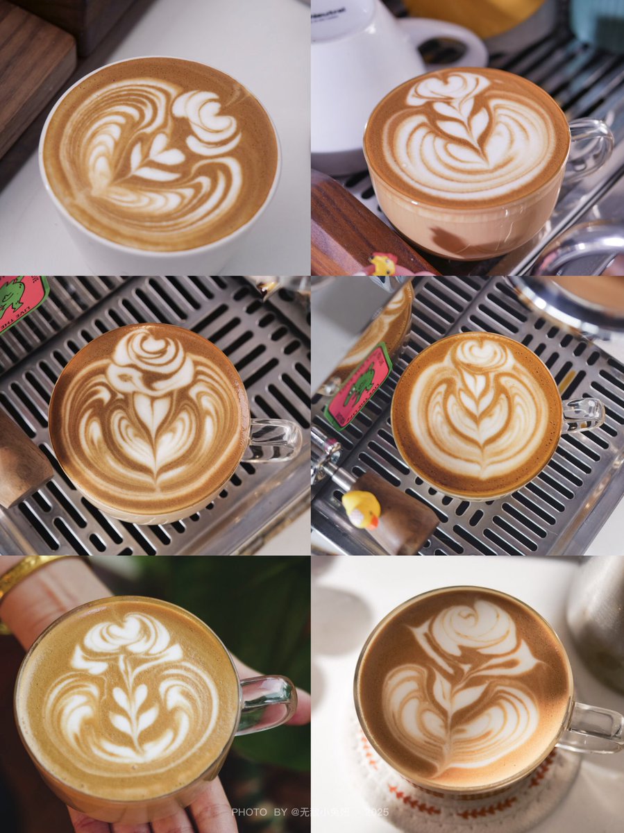 superrbt's tweet photo. 🌿🦢🌹 倒序，进化史

#myway #latteart https://t.co/5pxZRgeQCk