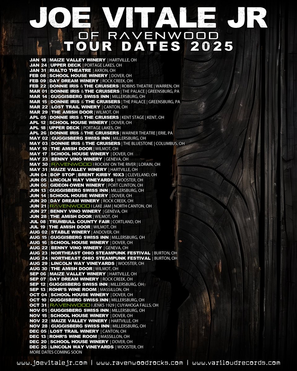 If you are looking for something to do over the next few months, here is my current tour date schedule for solo and band performances.