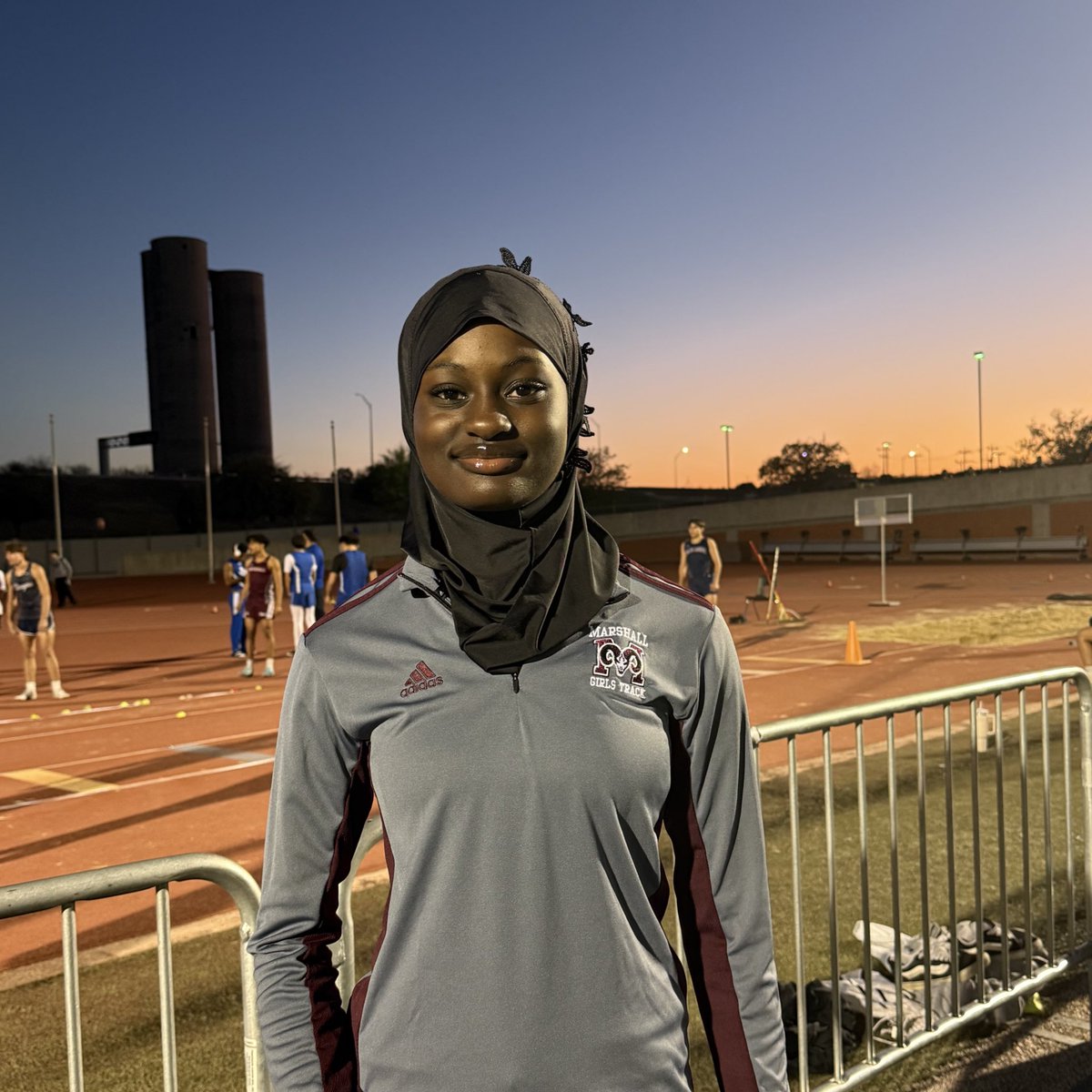 RamsGirlsTrack's tweet photo. Marieme with the 🥈 in the Long Jump! #RaceDayReady #RamPride https://t.co/FqTZDgHkR0