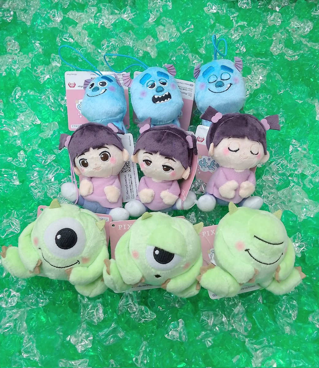 ラウンドワン限定　むにゃすやマスコット　モンスターズインク　モンスターズ・インク ラウンドワン限定 むにゃすやマスコット モンスターズインク