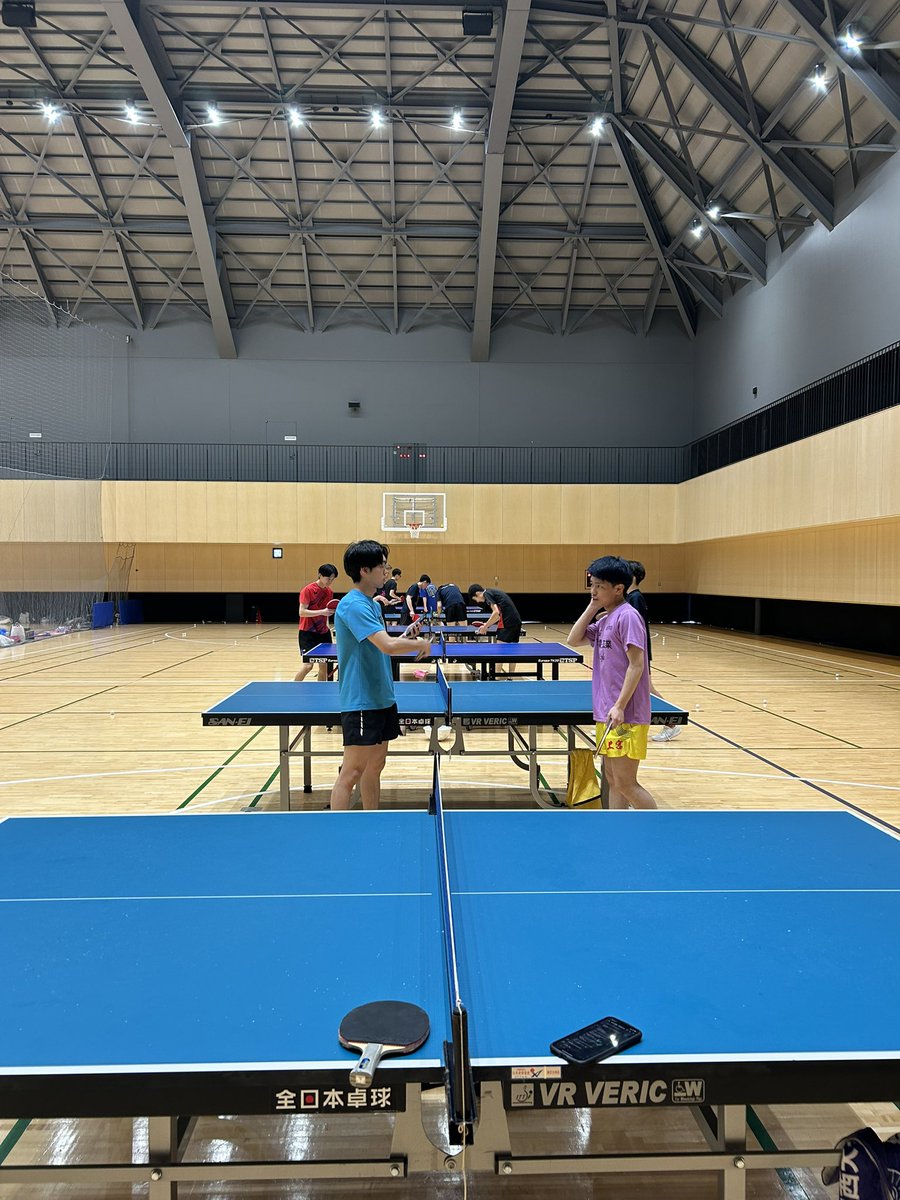 今日は母校で練習🏓
4月の試合に向けて仕上げます🔥