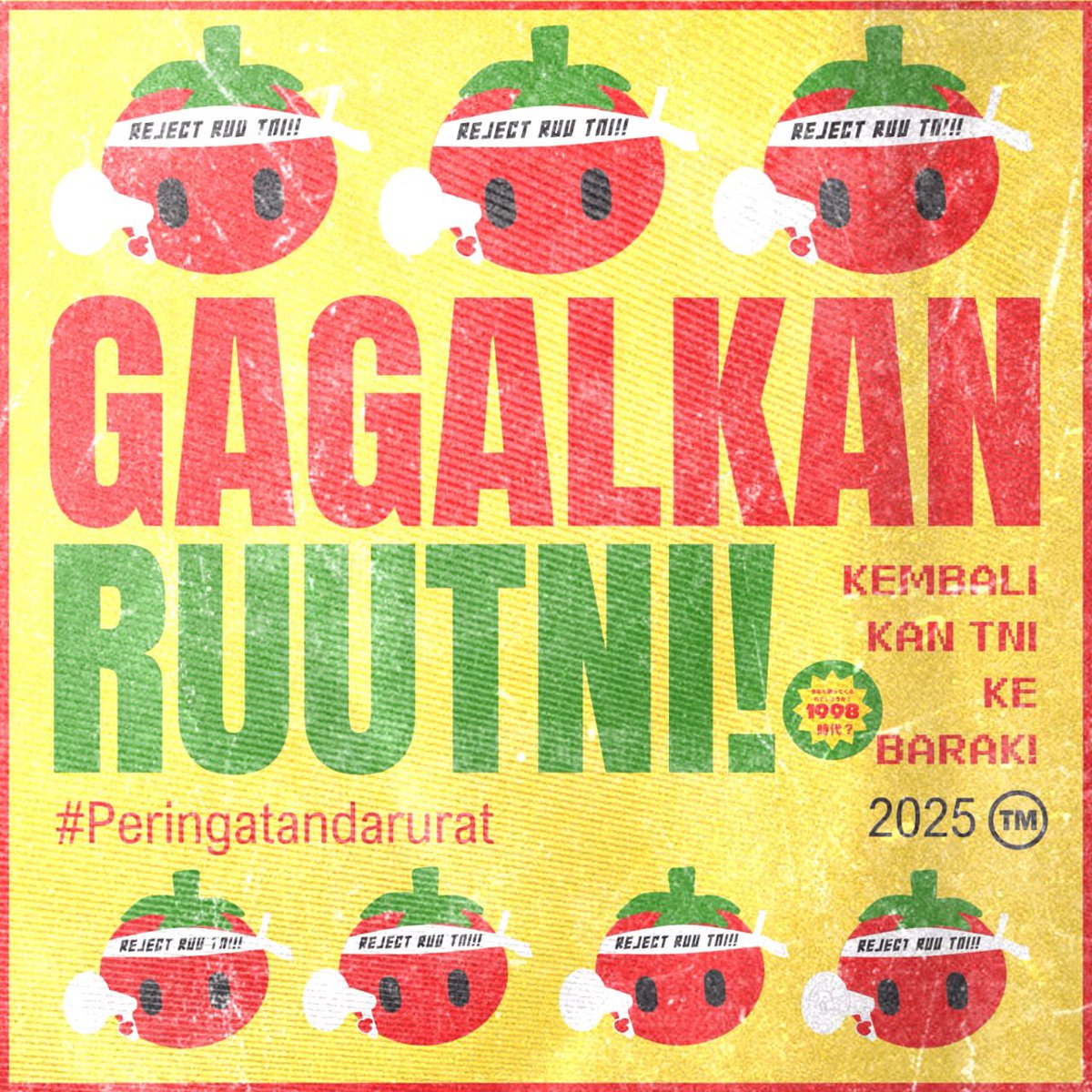 aerith_h's tweet image. my tomato homies lets be the LOUDEST to reject RUUTNI 🍅🔊‼️

#TolakRevisiUUTNI #TolakUUTNI #TolakRUUTNI #TolakDwifungsiABRI