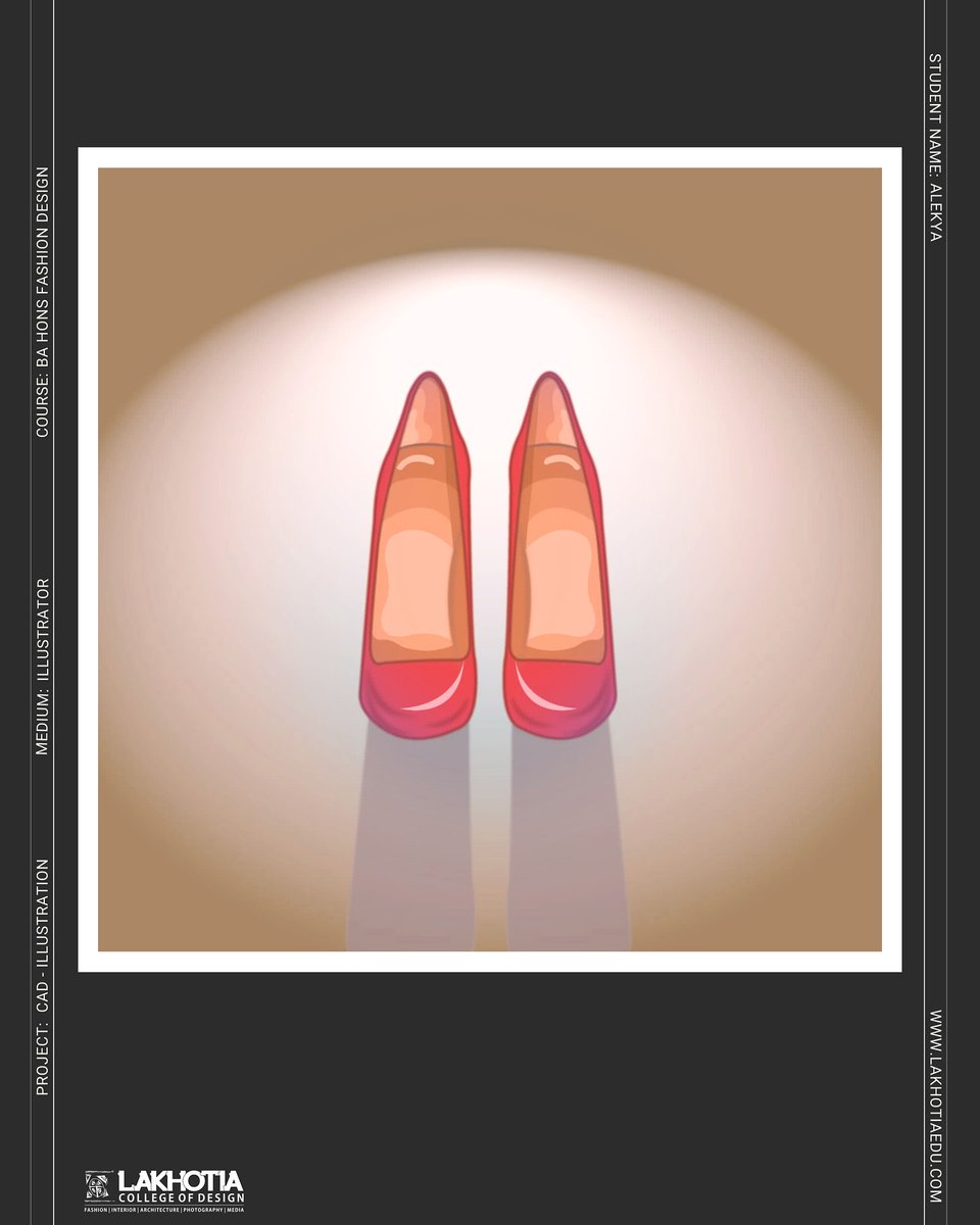 lakhotiacollege's tweet image. Step into the world of design with Alekya, a BA Hons Fashion Design student, as she brings her vision to life through CAD illustrations. 

#DesignLuminaries #LuminateMagazine #FashionIllustration #CADDesign #FashionInnovation #FootwearDesign #PatternExploration