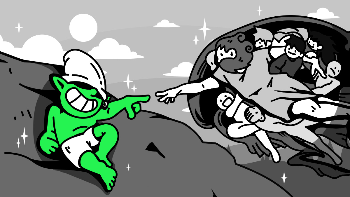 LFGOB_gObY's tweet photo. When goblins and loot first met https://t.co/u4YYQ5cX51