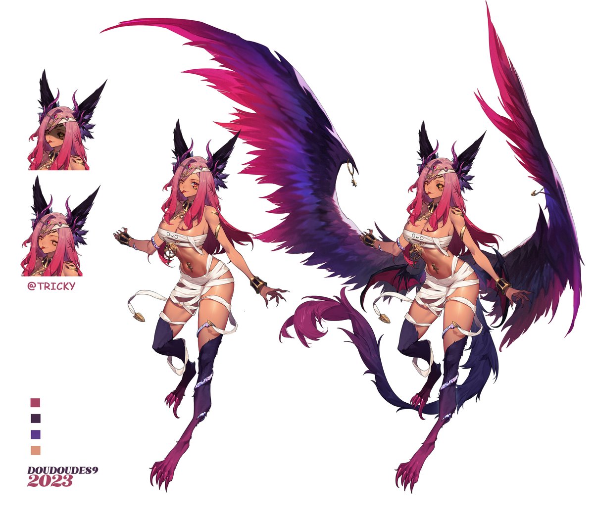 A commissioned illustration for @/Trickywii    in 2023. #Commission #illustration #Vtuber