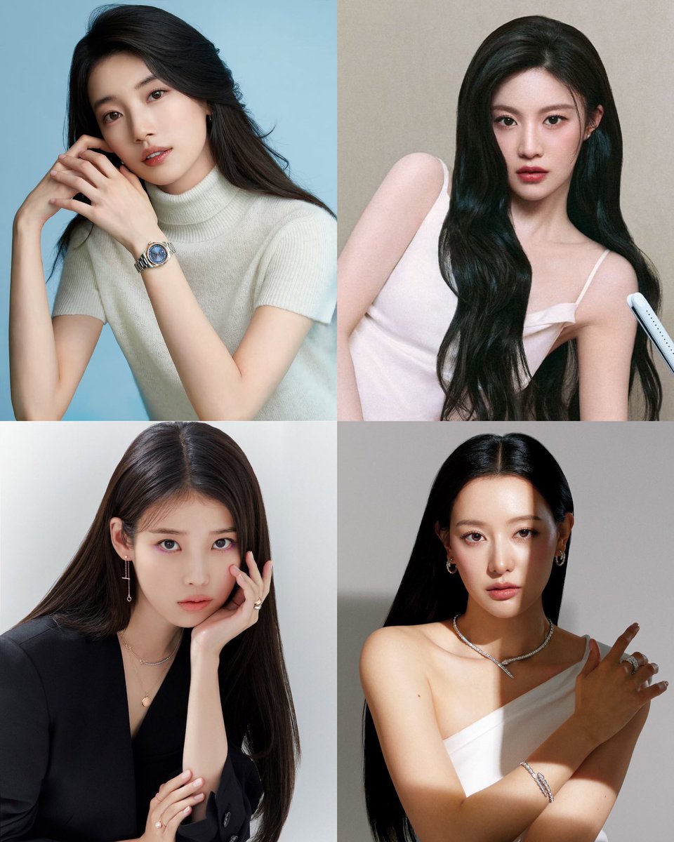 Top 4 actresses in male &amp; female dominant community. all gorgeous🔥
#SUZY
#GoYounJung
#IU
#KimJiWon