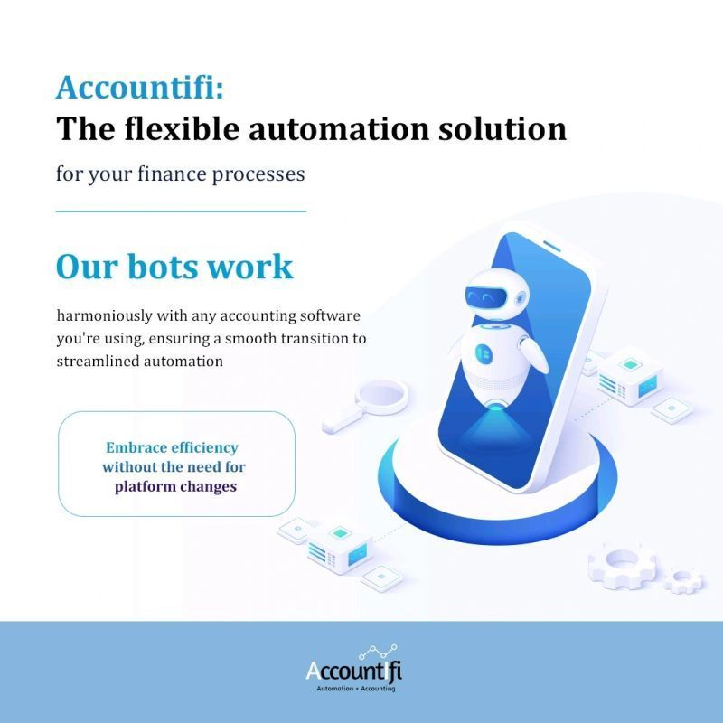 Discover the future of finance with our automation solution. Our bots seamlessly integrate with your software to automate accounting, enhancing your financial processes and delivering the efficiencies you deserve today!
#AIforBusiness #AutomatedFinance  #AccountIfi