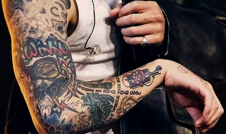 JKSPOTLIGHT's tweet photo. It's the Jungkook's tattoos appreciation day. https://t.co/OgJ02YAwAD