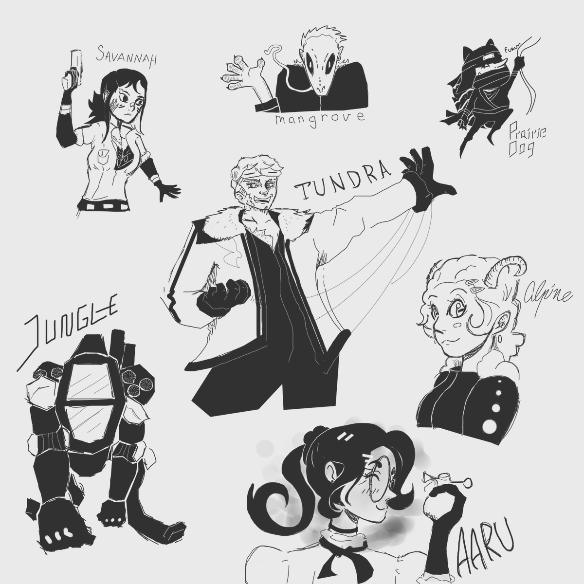 rafflesiafleurs's tweet photo. rabisco: some OCs
theyre bad guys https://t.co/xtFKmGmhMB
