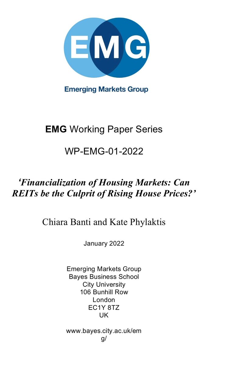 OlaKrugly's tweet image. Badania pokazują, że fundusze inwestycyjne REITs znacząco wpływają na wzrost cen mieszkań, zwłaszcza w krajach rozwiniętych. Globalny kapitał, lokalne skutki. Dlatego trzeba zadbać o uszczelnione regulacje.
#housingcrisis #financialization #REITs
