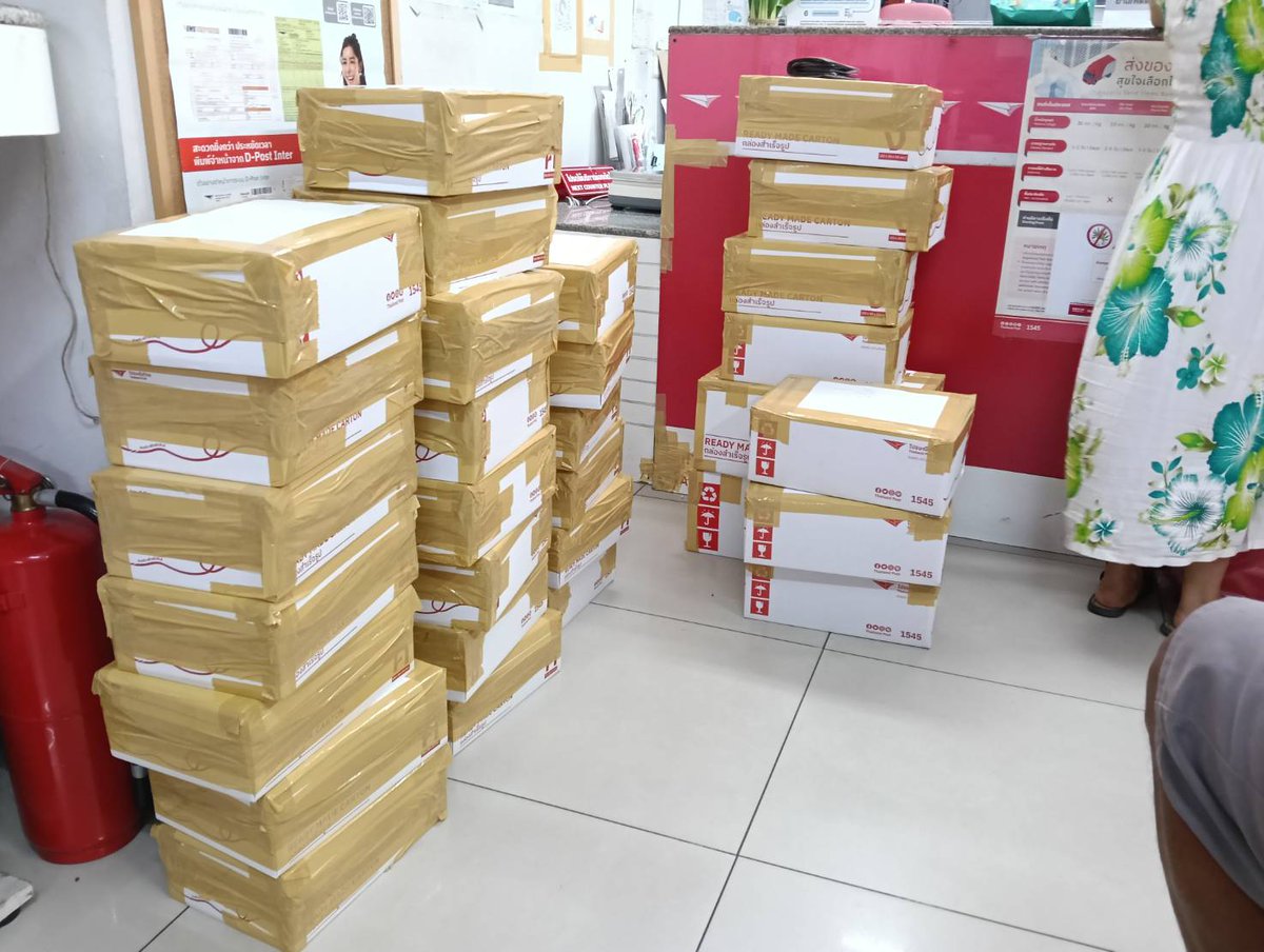 จัดส่งอุปกรณ์ ณ วันที่ 19-20 มีนาคม 2025 เรียบร้อยครับ