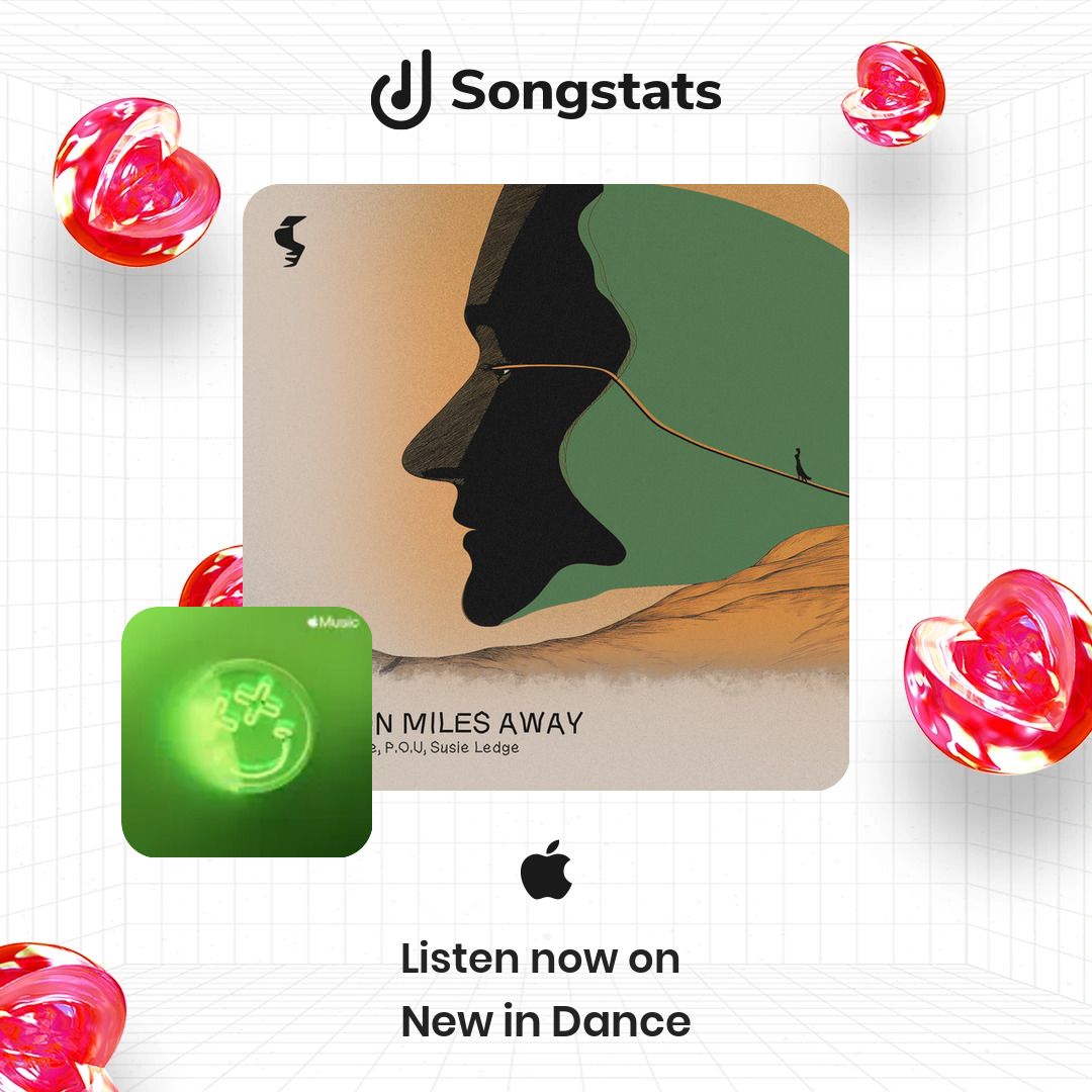 Songstats (@songstatsapp) on Twitter photo <a href="/SusieLedge/">Susie Ledge</a> Aww yeah!! Did you know that "Million Miles Away" was added to the editorial playlist 'New in Dance' on Apple Music! <a href="/SusieLedge/">Susie Ledge</a> Aww yeah!! Did you know that "Million Miles Away" was added to the editorial playlist 'New in Dance' on Apple Music!