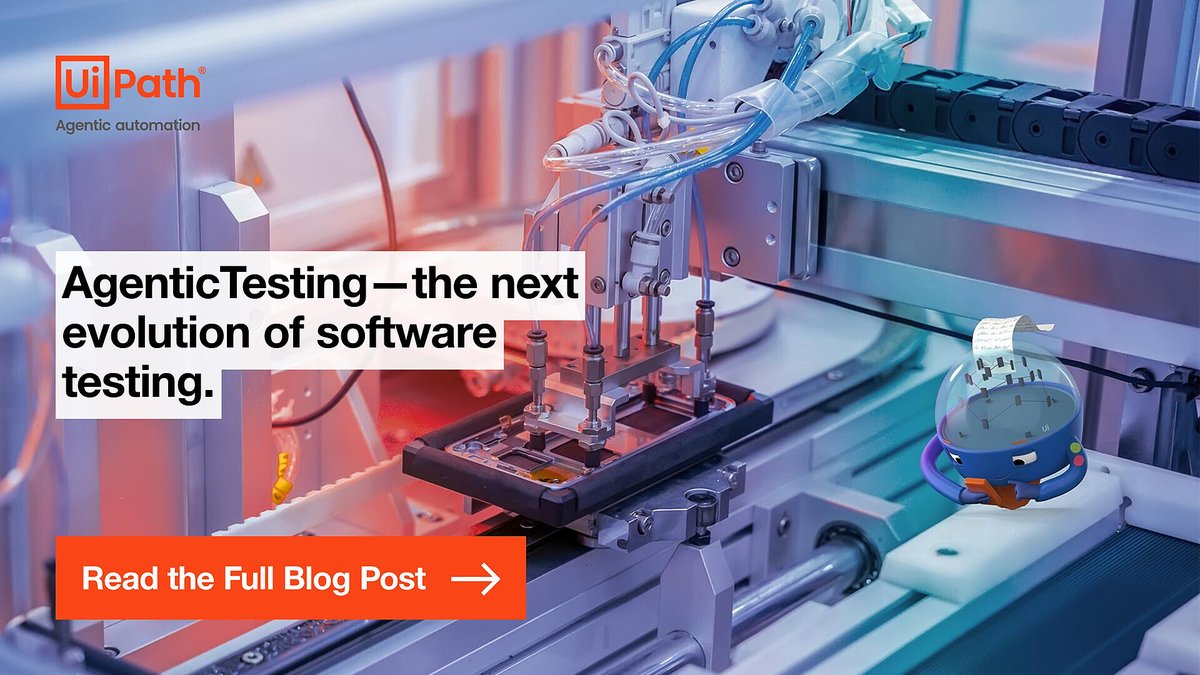 Somdipto's tweet photo. As software testing becomes more complex, the challenges grow. Curious to learn more about how agents like Autopilot and agents built with @UiPath #AgentBuilder will transform your testing and supercharge your productivity?

👉 Read the Full Blog Post - https://t.co/BA9zPeOoNf https://t.co/5GclCBdcnV
