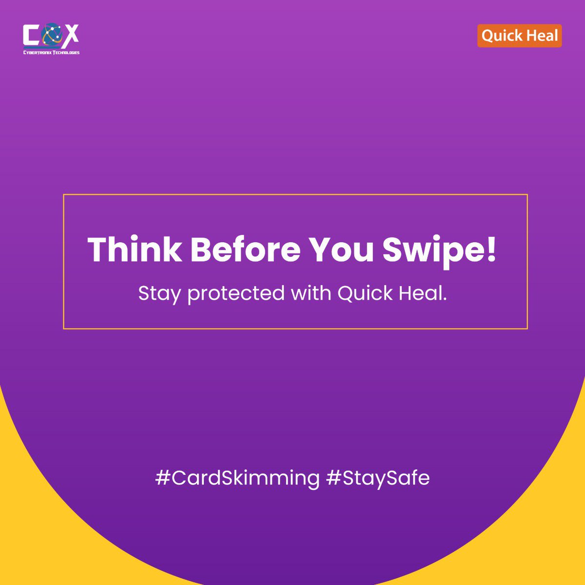 Hackers are using hidden devices to steal your card details. 💳🔒 Stay safe with Quick Heal’s Fraud Protection Alerts and Real-Time Threat Detection.

🔐 Now available on Amazon, Noon, Carrefour
✨ Try it for FREE 👉 quickheal.cybertronixllc.com

#QuickHeal #CybertronixTechnologiesLLC