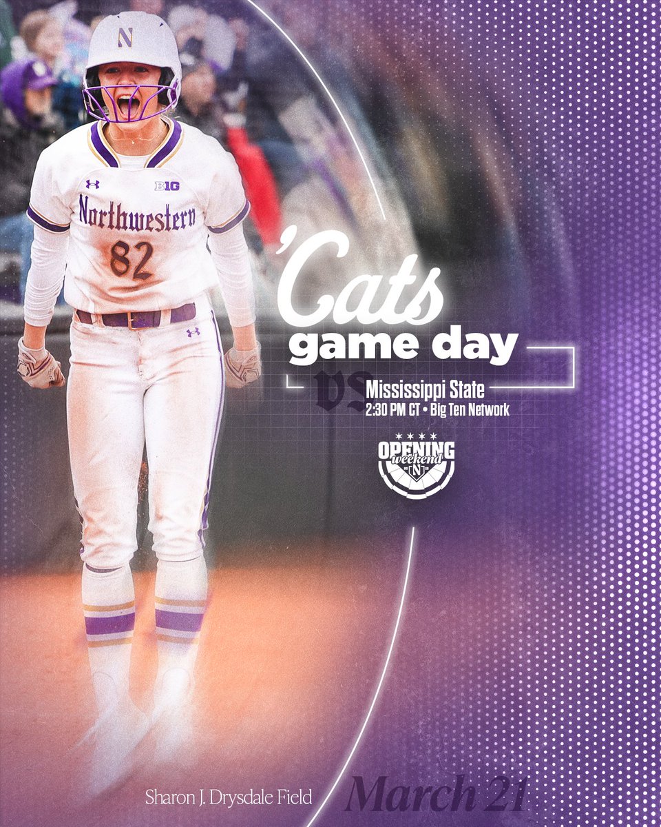 Northwestern Softball (@nusbcats) on Twitter photo Home Opener at The J π‘π
π #19 Mississippi State
β° 2:30 pm CT
πΊ <a href="/BigTenNetwork/">Big Ten Network</a>
π tinyurl.com/3cxjvcn8
#GoCats | #BeRemarkable Home Opener at The J π‘π
π #19 Mississippi State
β° 2:30 pm CT
πΊ <a href="/BigTenNetwork/">Big Ten Network</a>
π tinyurl.com/3cxjvcn8
#GoCats | #BeRemarkable