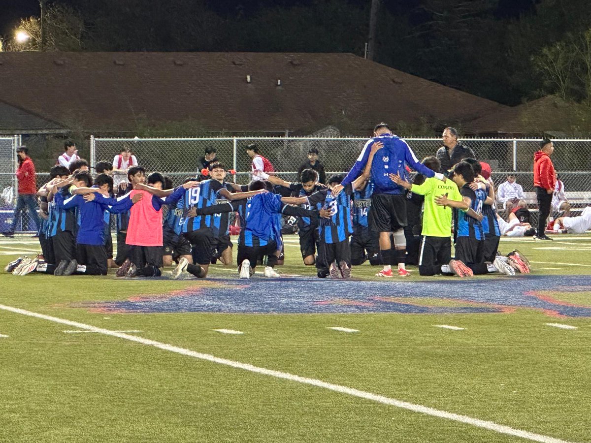 Bi-District Playoffs:
Porter 2-1 Sharyland 
Go Cowboys! 🙏⚽️💙

#POWEREDBYFAITH