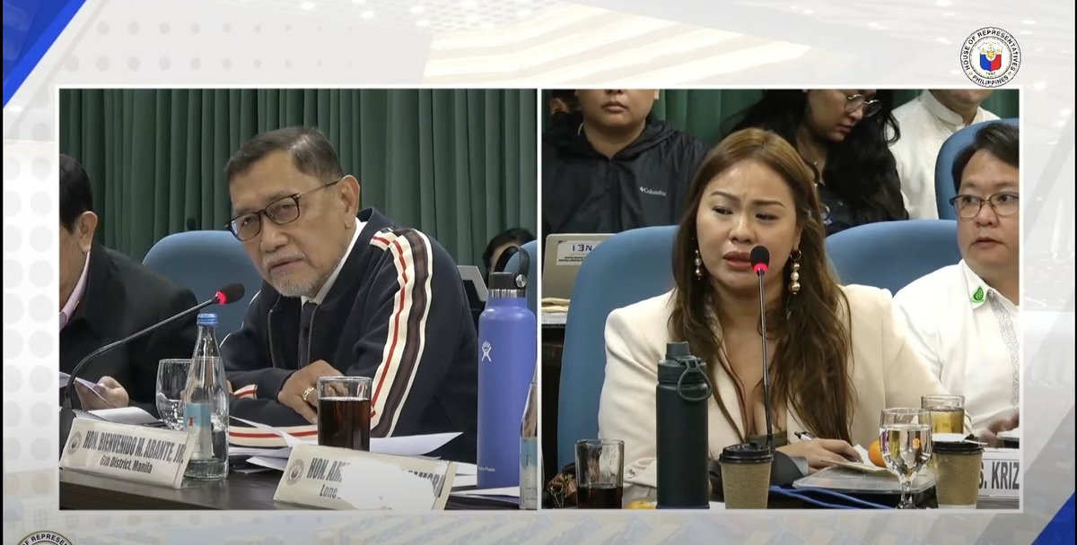 ABSCBNNews's tweet photo. TINGNAN: Emosyonal ang ilang social media personalities na nagpapaliwanag sa mga miyembro ng House tri-comm kaugnay ng paniniwala nila sa pulitika at sa pagkaklaro nila sa kanilang post. | via @manahan_job https://t.co/9wds7mtCgV