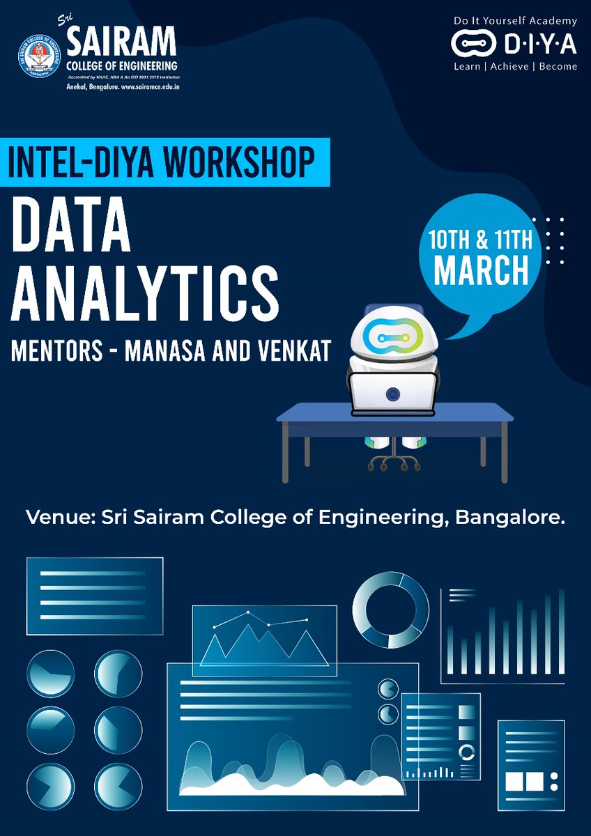 SairamBengaluru's tweet photo. #INTEL Sponsored DIYA LABS & BLINK FOUNDATION Conducted #WORKSHOP on #DATAANALYTICS organized by Corporate Academia Relationships Cell for 3rd year Girl Students as CSR activity.
#SairamEOMS #DigitallySairam #SairamRAISE #SairamSAP #SairamInstitutions #SairamEngg #step #ssce https://t.co/U6Lvy6iB1H