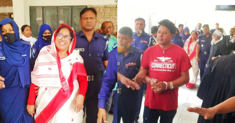 নড়াইলে সাবেক মেয়র আনজুমান আরা ও যুবলীগ সেক্রেটারি খোকন সাহা কারাগারে