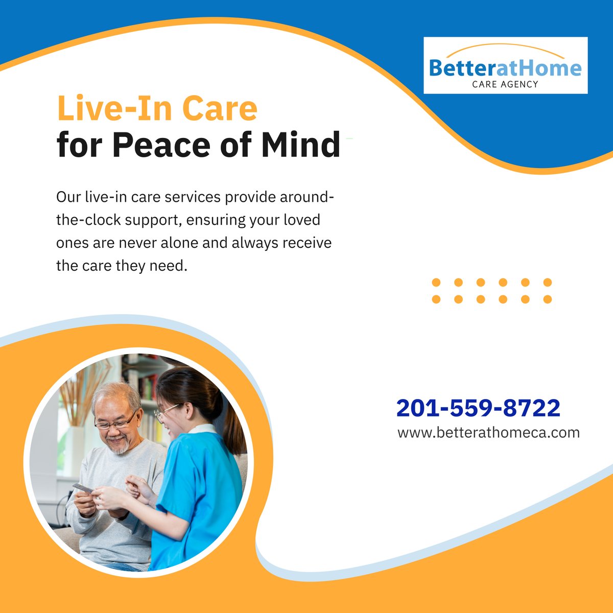 betterathomeca's tweet photo. With our live-in care services, your loved ones will receive the attention they deserve, 24/7. Contact us for more details.

#HomeCare #HackensackNJ #LiveInCare https://t.co/m2wrXOuJWS