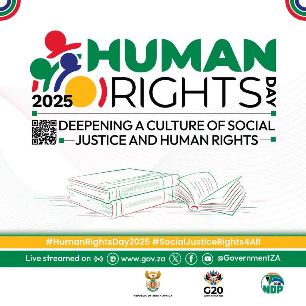 PresidencyZA's tweet photo. Human Rights Day in South Africa is historically linked with 21 March 1960, and the events of Sharpeville. 

On that day 69 people died and 180 were wounded when police fired on a peaceful crowd that had gathered in protest against the pass laws. 

This day marked an affirmation by ordinary people, rising in unison to proclaim their rights. It became an iconic date in our country’s history that today we commemorate as Human Rights Day as a reminder of our rights and the cost paid for our treasured human rights.

#HumanRightsDay 🇿🇦