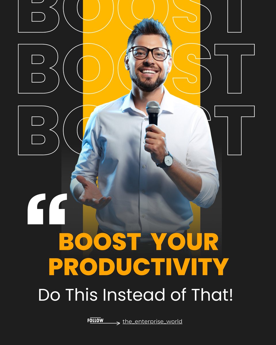 theenterprisew's tweet image. Struggling to stay on top of your tasks? Try these simple switches to supercharge your efficiency.

#ProductivityHacks #EfficiencyTips #TimeManagement