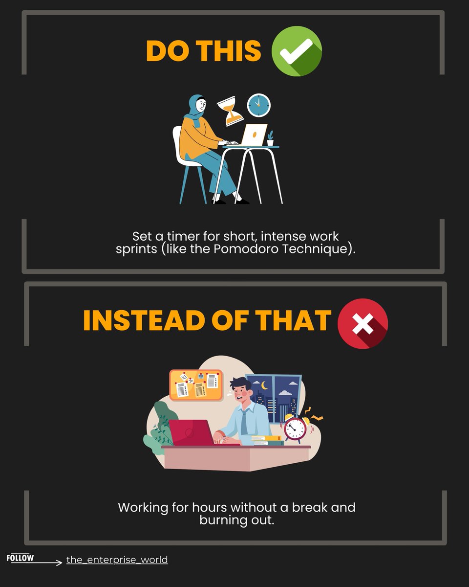theenterprisew's tweet image. Struggling to stay on top of your tasks? Try these simple switches to supercharge your efficiency.

#ProductivityHacks #EfficiencyTips #TimeManagement
