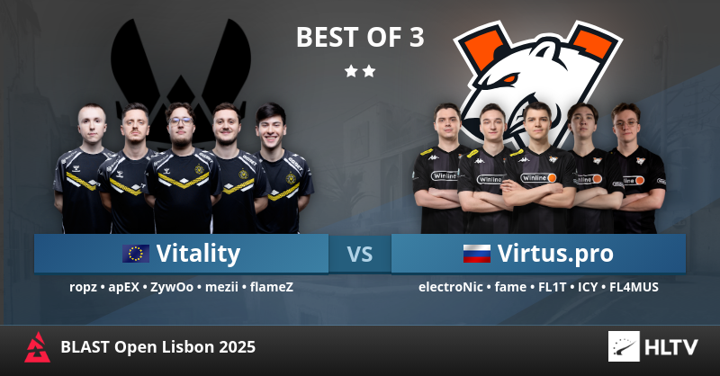 aAa_MacCoy's tweet photo. 🏆La 🇪🇺𝐓𝐞𝐚𝐦 𝐕𝐢𝐭𝐚𝐥𝐢𝐭𝐲 revient ce soir sur les serveurs du #BLASTOpenSpring2025. Après avoir explosé 🇩🇰𝐀𝐬𝐭𝐫𝐚𝐥𝐢𝐬 avant-hier, c'est au tour de 🇷🇺𝐕𝐢𝐫𝐭𝐮𝐬 𝐩𝐫𝐨 de se présenter. Une victoire et la qualification en playoffs est assurée. Avant-match !
👇 https://t.co/1i9GqlUwEx