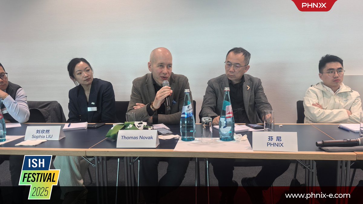 PHNIXEN's tweet image. During ISH 2025, PHNIX had engaging conversations at the Europe-China Exchange Forum with representatives from the EHPA, as well as industry leaders from Chinese and European companies.
We were also honored to host the CECA delegation at our booth! 
Visit us at BOOTH 12.1 E80!