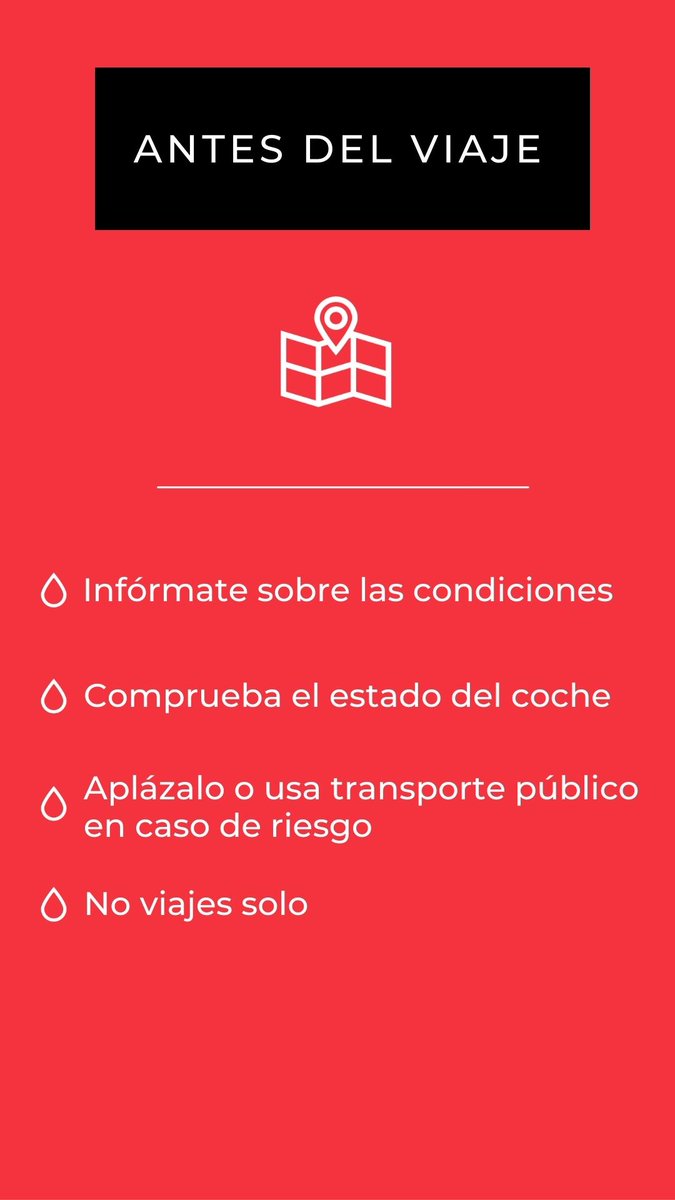 emergenciasCREM's tweet photo. Las autoridades solicitan evitar desplazamientos por carretera en la Comunidad de Madrid, salvo los imprescindibles.

En caso de verte sorprendido por lluvias fuertes mientras conduces, te dejamos estos tips, pueden ser de utilidad.

Y recuerda, en caso de emergencia, 1 1 2

#FMA https://t.co/o36fiy4mSt