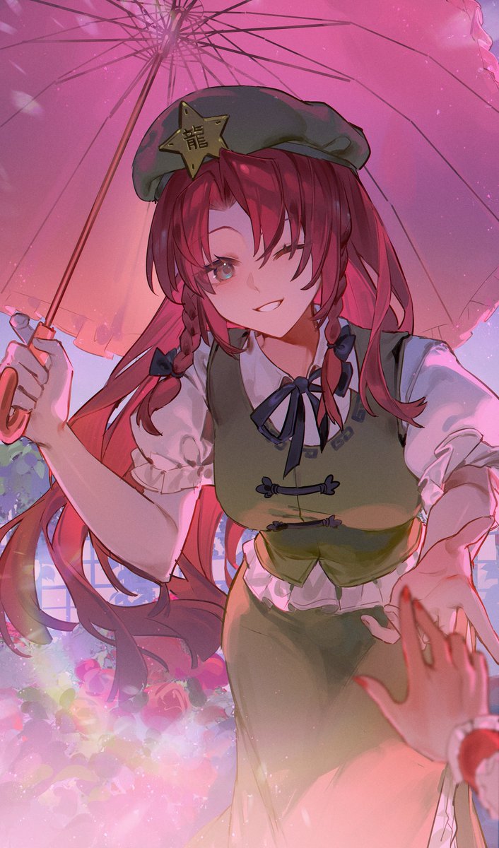 #東方Project #紅美鈴
百日绘-day7 红美铃