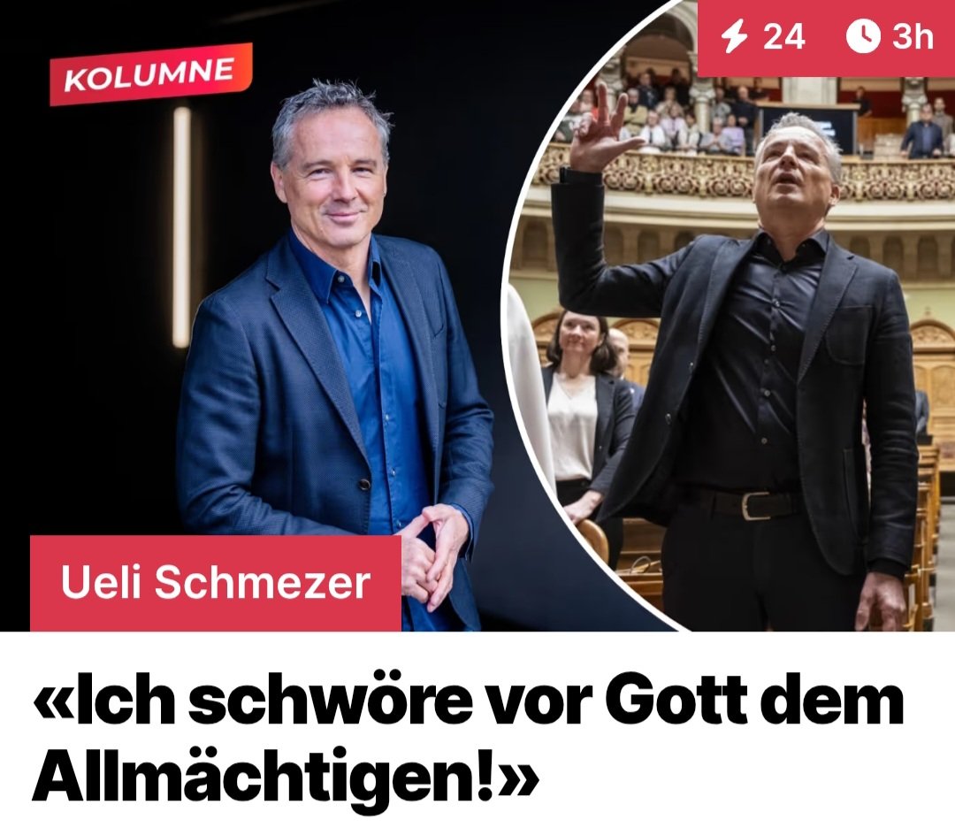 Heute ist der letzte Tag meiner ersten Session als #Nationalrat. Dazu meine neuste Videokolumne auf <a href="/nau_live/">Nau.ch</a>. Ist die Eidesformel noch zeitgemäss?
Ich habe einen neuen Vorschlag. 
nau.ch/news/stimmen-d…