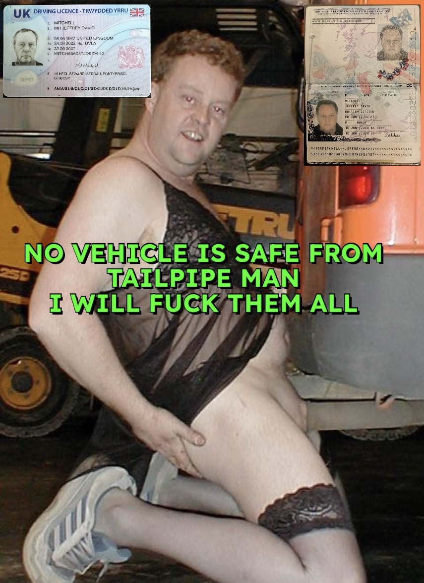 Strictkaren's tweet photo. @sissyjoanna69 @ohmichelleoh @XDPUBLICATIONS Hi, yes Jeffrey is the infamous #tailpipe man &amp; she is still fucking car exhausts.  Here she is fully exposed. https://t.co/Y6b9y2YFlq