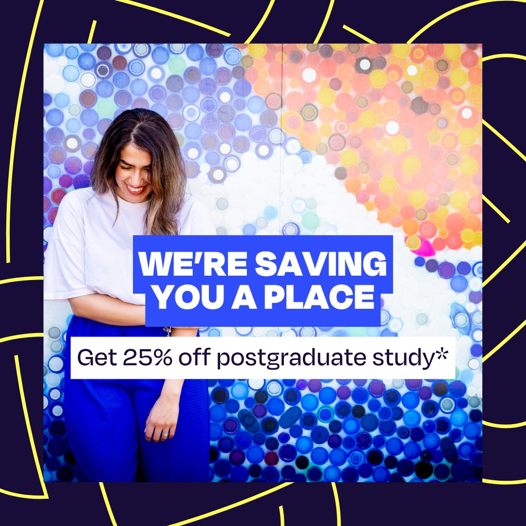 University of Staffordshire (@uniofstaffs) on Twitter photo Thinking about postgraduate study?
- Boost your employability
- Increase your earning potential
- Specialise or switch fields
As a <a href="/UniofStaffs/">University of Staffordshire</a> graduate, you’ll get a 25% Alumni Discount* & a saved place on most courses!
Visit an Open Day: staffs.ac.uk/visit/postgrad…
*T&C’s apply Thinking about postgraduate study?
- Boost your employability
- Increase your earning potential
- Specialise or switch fields
As a <a href="/UniofStaffs/">University of Staffordshire</a> graduate, you’ll get a 25% Alumni Discount* & a saved place on most courses!
Visit an Open Day: staffs.ac.uk/visit/postgrad…
*T&C’s apply