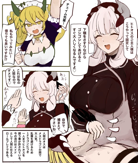 ドラゴンメイドに捕えられたヒトオスは人権が無くなる 