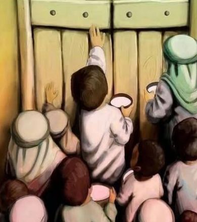 fatymaslays's tweet photo. The orphans of Kufa came to Imam  Aliع’s door with bowls full of milk as soon as they heard that milk was the only cure for Aliع’s wound https://t.co/gwHgDRN3JE