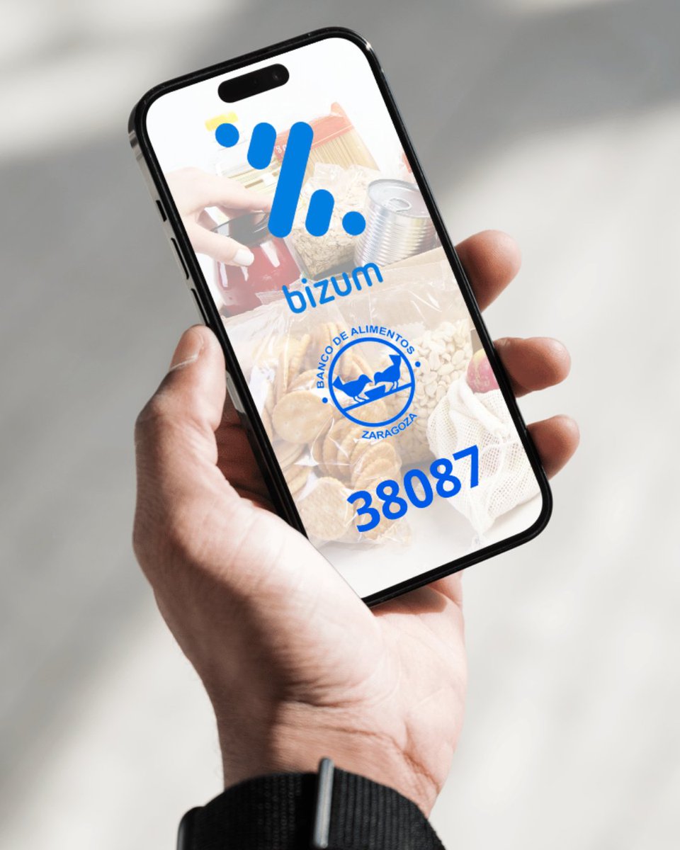 👊 ¡Tú puedes hacer la diferencia hoy!

Con un Bizum al 38087, estarás apoyando a miles de personas que necesitan ayuda para llenar su nevera.
Cada euro suma, cada gesto cuenta.

💙 ¡Gracias por ser parte del cambio!

#DonaConElCorazón #BizumSolidario #BancoDeAlimentos