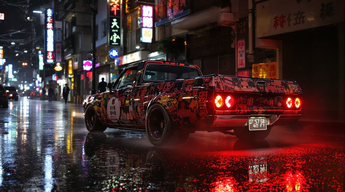 Gm gm!  Happy Friday! Time to get ready for the weekend!

Tokyo streets. Neon lights. Rain-soaked reflections. 
Which one are you taking out for a midnight run?