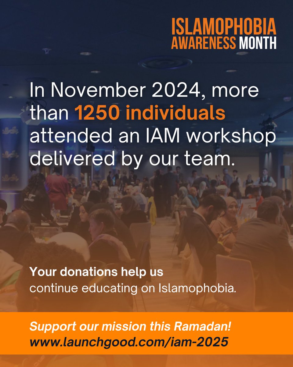 IslamophobiaAM's tweet image. This jummuah, in the last 10 day of Ramadan, make a donation that helps to educate on Islamophobia 🤓

Our workshops are a great way to introduce the issue of Islamophobia and initiate discussion as to how you can begin tackling it in your space.
 launchgood.com/v4/campaign/is…