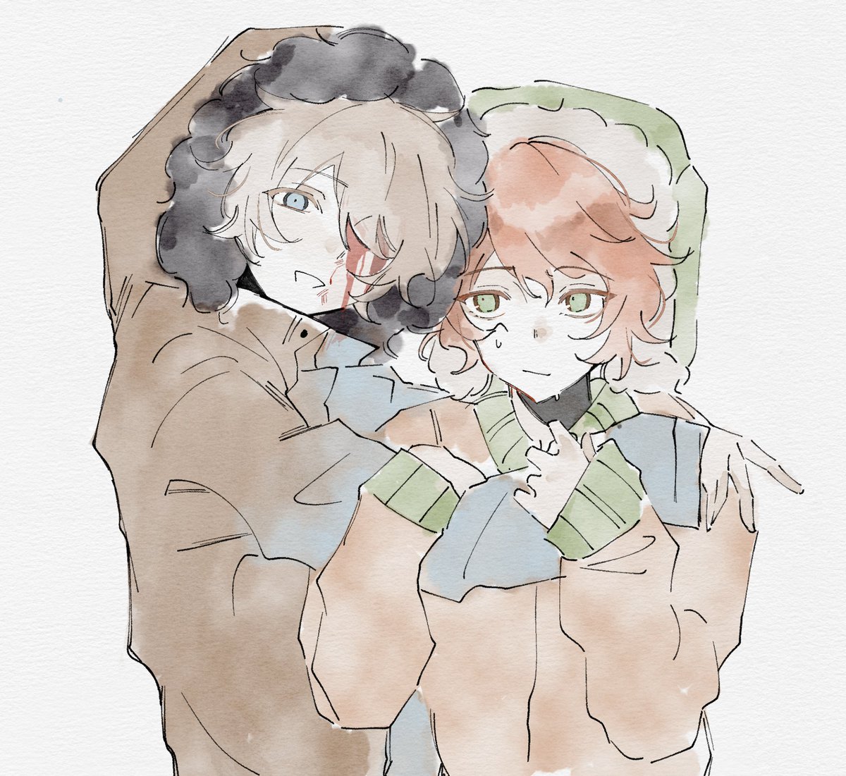 #southparkfanart 
#spkenny #spkyle #k2