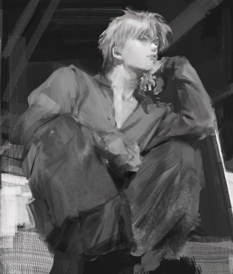 막그리는게 재밋아~~연구작을 절대멈추지마