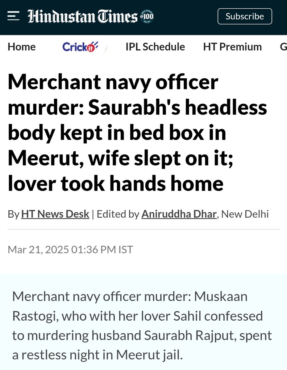 Bast**ds running <a href="/CNN/">CNN</a>, @bbc, @time, <a href="/nytimes/">The New York Times</a>, @reuters often claim, India is the most dangerous country for women and India is the rape capital of the world.

Billions of ppl of rest of the world believe their false narratives.

hindustantimes.com/india-news/mee…