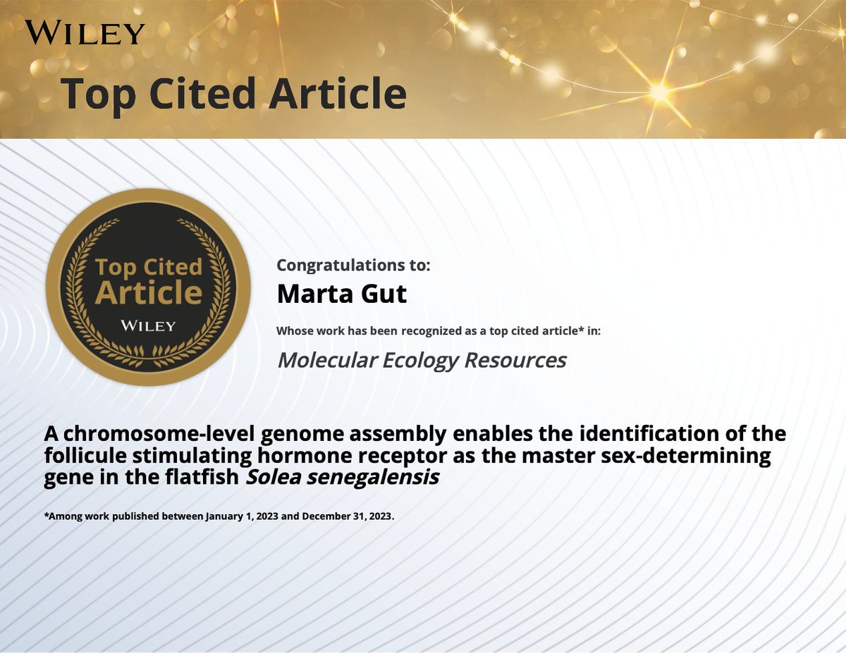 CNAG (@cnag_eu) on Twitter photo 🙌 Exciting news! Our article in Molecular Ecology Resources (<a href="/wileyinresearch/">Wiley in research</a>) is in the top 10 most-cited papers!
Big congrats to Marta Gut, Head of the Sequencing Unit, and <a href="/TylerAlioto/">Tyler Alioto</a>'s team!
📎onlinelibrary.wiley.com/doi/full/10.11…
#TopCitedArticle #Research #CNAG #Biodiversity 🙌 Exciting news! Our article in Molecular Ecology Resources (<a href="/wileyinresearch/">Wiley in research</a>) is in the top 10 most-cited papers!
Big congrats to Marta Gut, Head of the Sequencing Unit, and <a href="/TylerAlioto/">Tyler Alioto</a>'s team!
📎onlinelibrary.wiley.com/doi/full/10.11…
#TopCitedArticle #Research #CNAG #Biodiversity