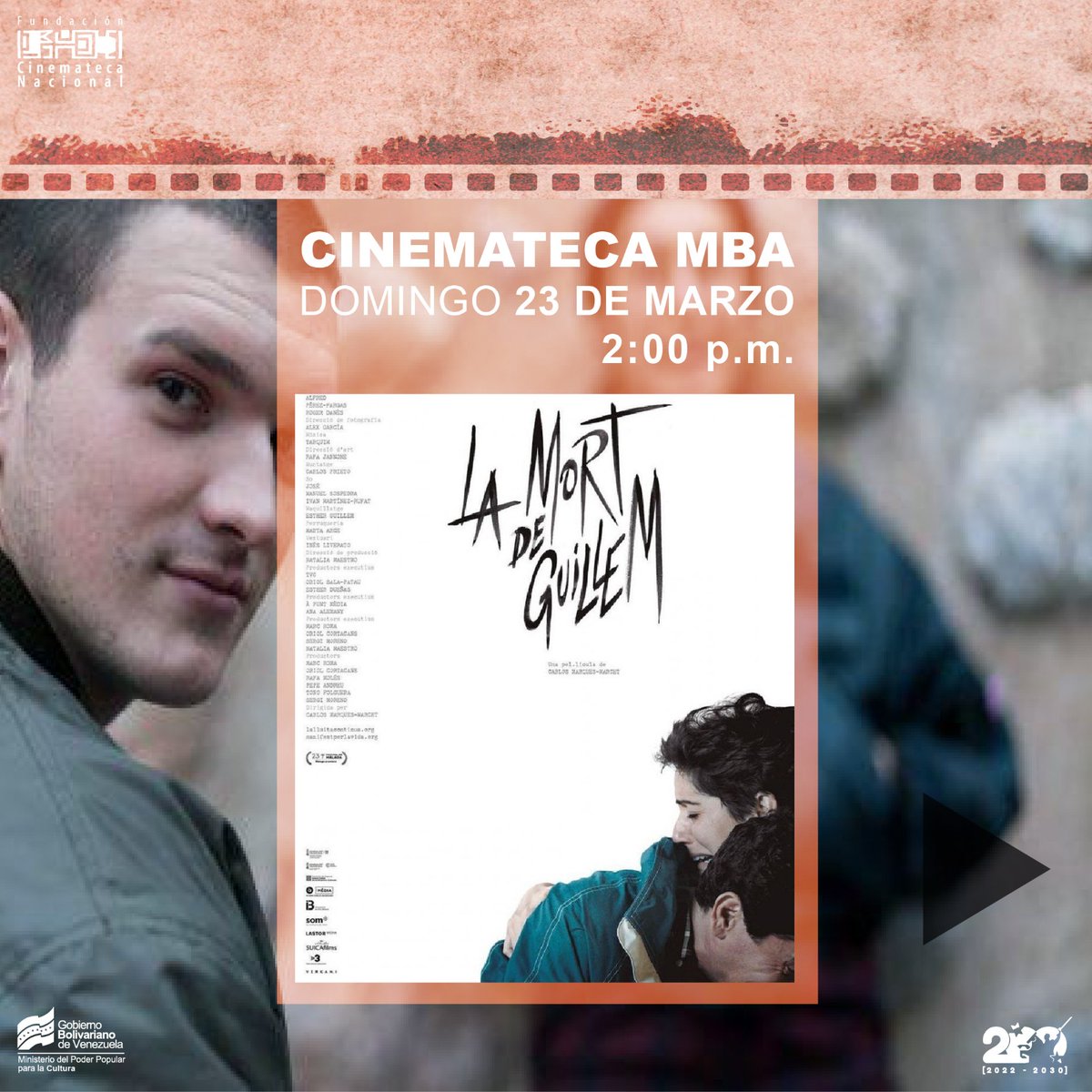 Este viernes 21, sábado 22 y domingo 23, ofreceremos un Ciclo de Cine Español Antifascista en la sala MBA de la Cinemateca Nacional en Caracas.