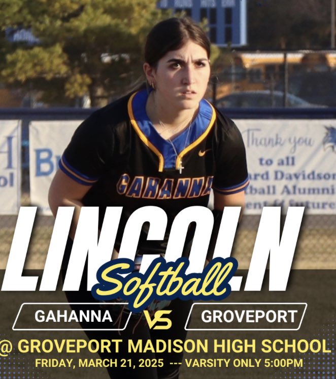 Gahanna Lincoln Lions Softball (@glhssoftball) on Twitter photo ROADTRIP!! GLHS Varsity Softball scrimmage reschedule is TONIGHT at Groveport at 5pm! JV is traveling to Teays Valley for a 5:30 start in Asheville! Go Lions!!
Pictured #6 SO Fotini Belak
<a href="/GLHS_Athletics/">Gahanna Lincoln Athletics</a> <a href="/FotiniBelak2027/">Fotini Belak</a> ROADTRIP!! GLHS Varsity Softball scrimmage reschedule is TONIGHT at Groveport at 5pm! JV is traveling to Teays Valley for a 5:30 start in Asheville! Go Lions!!
Pictured #6 SO Fotini Belak
<a href="/GLHS_Athletics/">Gahanna Lincoln Athletics</a> <a href="/FotiniBelak2027/">Fotini Belak</a>