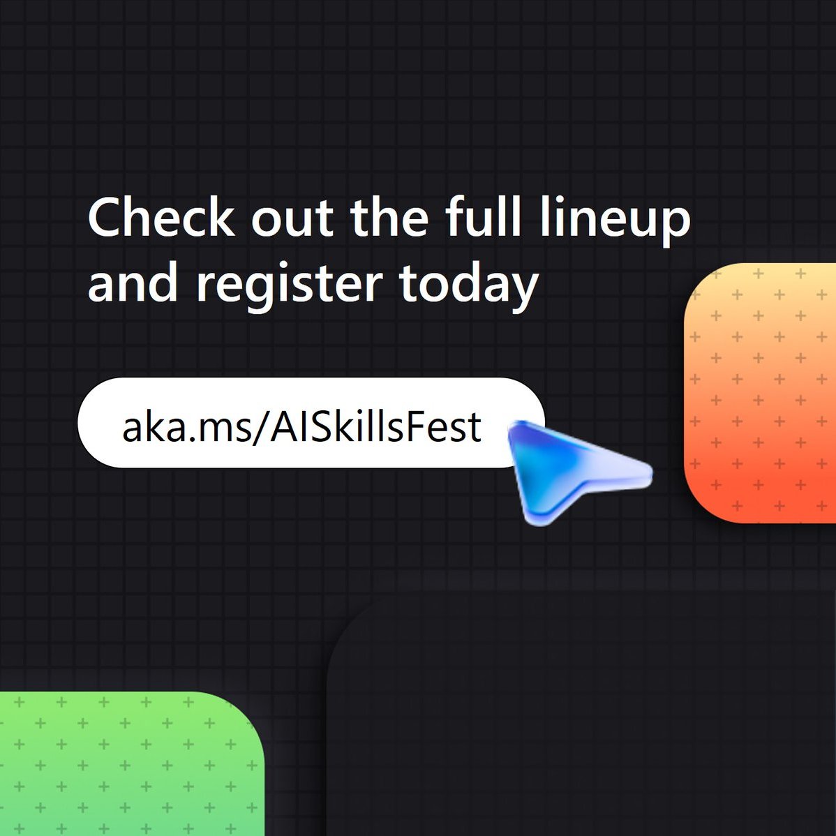 Synergetics Learning & Cloud Consulting (@synergetics1) on Twitter photo Deep dives, hackathons, experiential sessions, and more⦠Microsoft #AISkillsFest has it all!
Check out the jam-packed lineup and register today. π·
forms.office.com/pages/responseβ¦...
<a href="/MicrosoftLearn/">Microsoft Learn</a> Deep dives, hackathons, experiential sessions, and more⦠Microsoft #AISkillsFest has it all!
Check out the jam-packed lineup and register today. π·
forms.office.com/pages/responseβ¦...
<a href="/MicrosoftLearn/">Microsoft Learn</a>