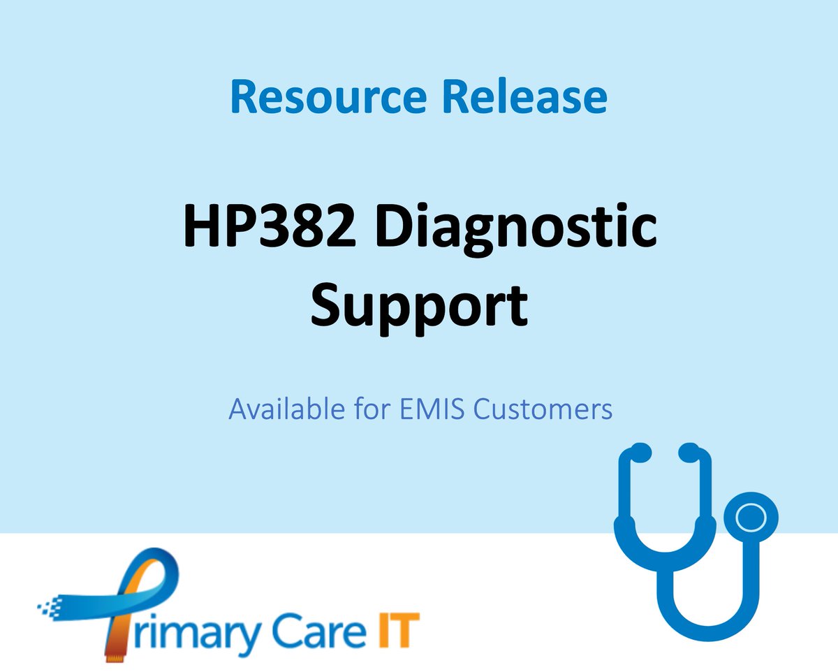 This support alert provides information about diagnostic tests that would be expected. Depending on the situation this may show whether diagnostic tests have been done, or haven't.

🔹Optional Handy Protocol available for request.

Support guide: support.primarycareit.co.uk/portal/en-gb/k…