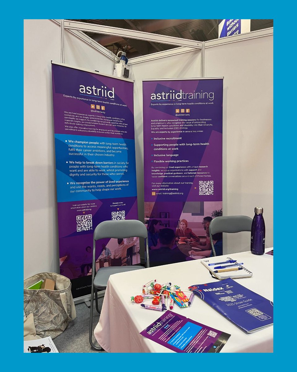 From everybody at Team Astriid, thank you for coming to see us at <a href="/NaidexShow/">Naidex</a>!

Our team is run by lived experience experts who are now taking a moment to rest and recover after two busy and fulfilling days, but stay tuned. There's plenty more to come...

#Naidex2025